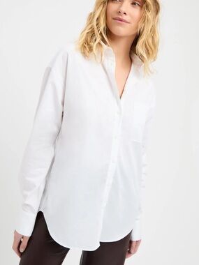 Kookai white button down loose fit spring summer top